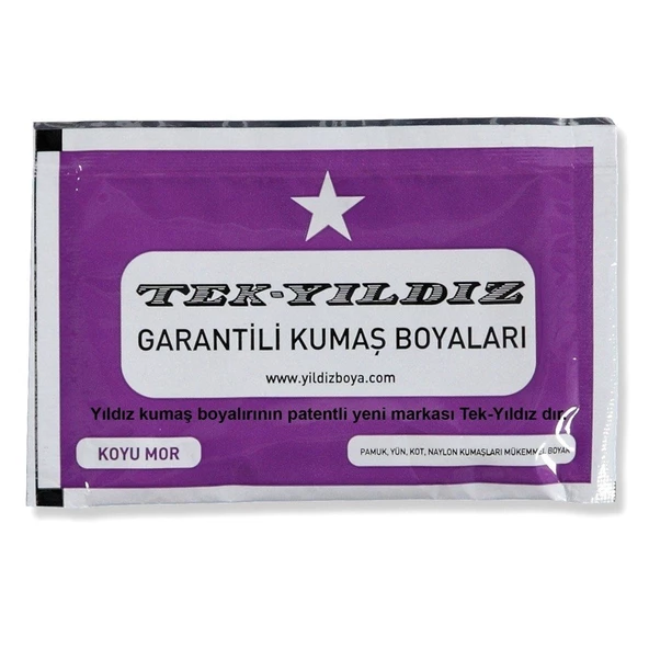TekYıldız Kumaş Boyası - Koyu Mor ürün görseli 1