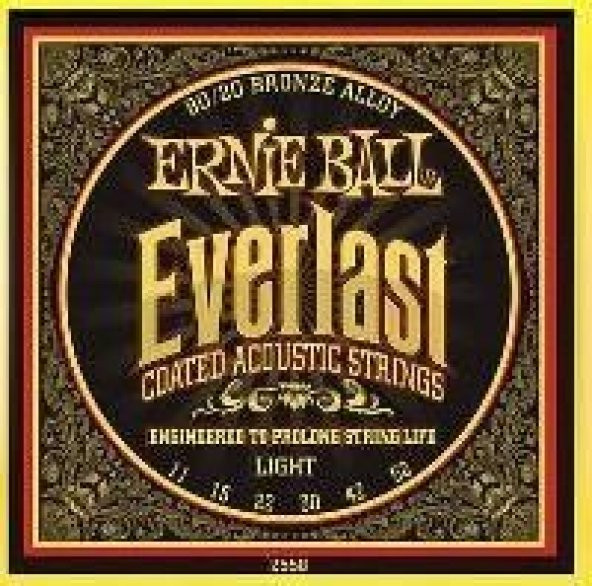Ernie Ball P02558 11-52 Coated Akustik Gitar Teli ürün görseli 1