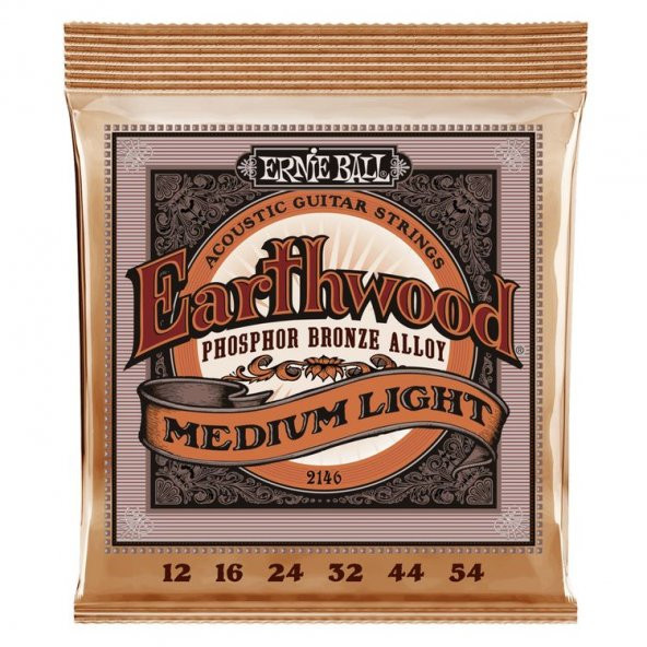 Ernie Ball P02146 Regular Slinky Acoustic   Bronze 12-54 Akustik Gitar Teli ürün görseli 1