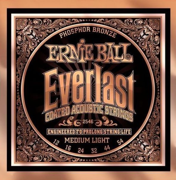 Ernie Ball P02546 Everlast Akustik Gitar Teli (MediumLight) ürün görseli 1