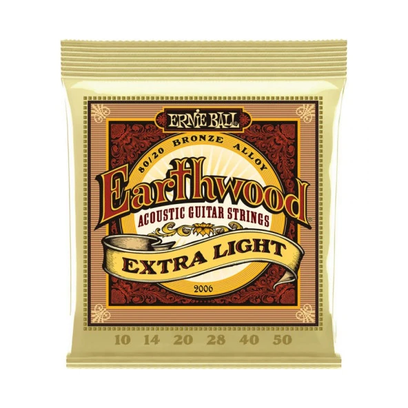 Ernie Ball P02006 Extra Light 10-50 Akustik Gitar Teli ürün görseli 1
