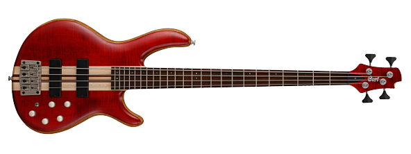 CORT A4PLUS FMMH OPBC BAS GİTAR 4 TELLİ OPEN PORE BLACK CHERRY ürün görseli 1