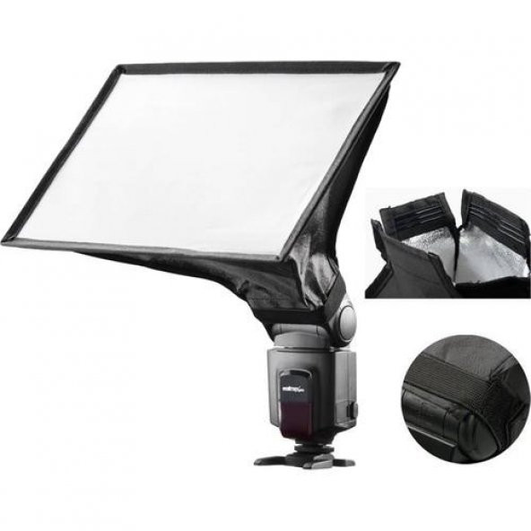 Cazipshop 20X30Cm Tepe Flaş İçin Softbox - Resim 2
