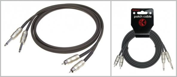 KIRLIN AP-403PR-3M-BK 3 Metre TS-RCA Stereo Ses Kablosu ürün görseli 1