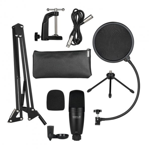 Kozmos KCP-3 Pro /  Aksesuarlı Condenser Stüdyo Mikrofonu - Resim 2