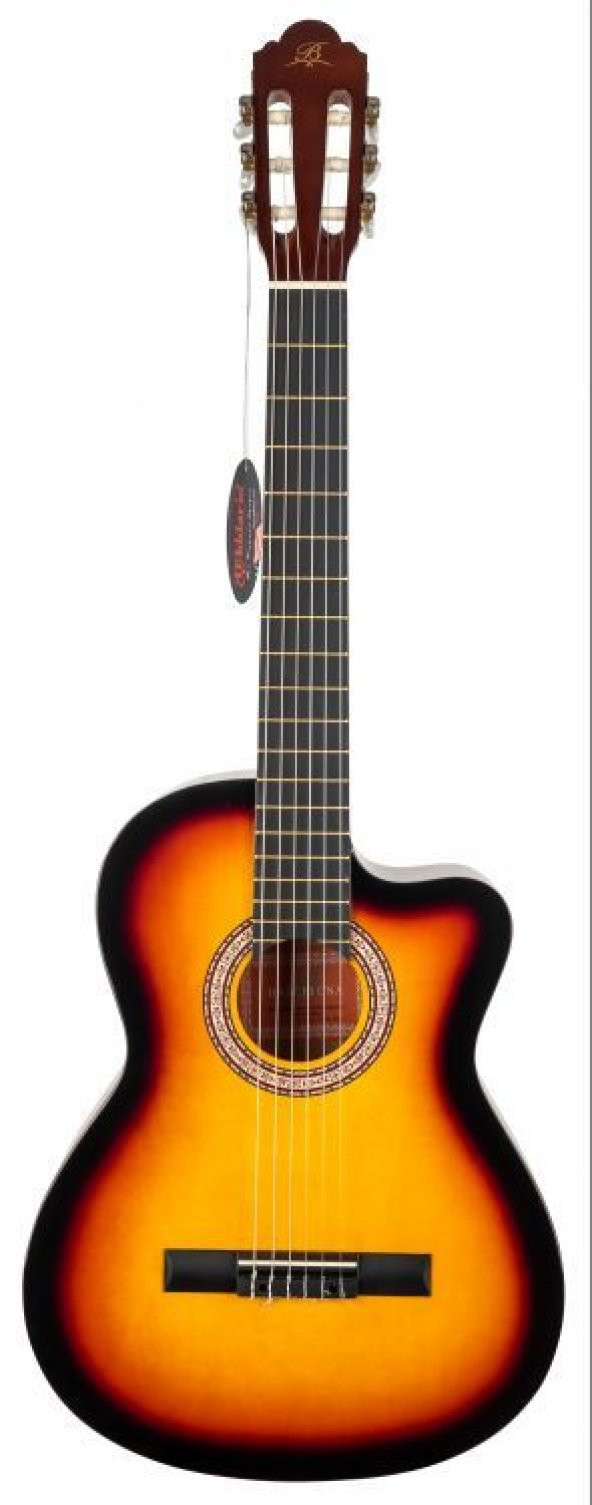 BARCELONA LC 3900 CSB / Cutaway Klasik Gitar - Sunburst Renk ürün görseli 1