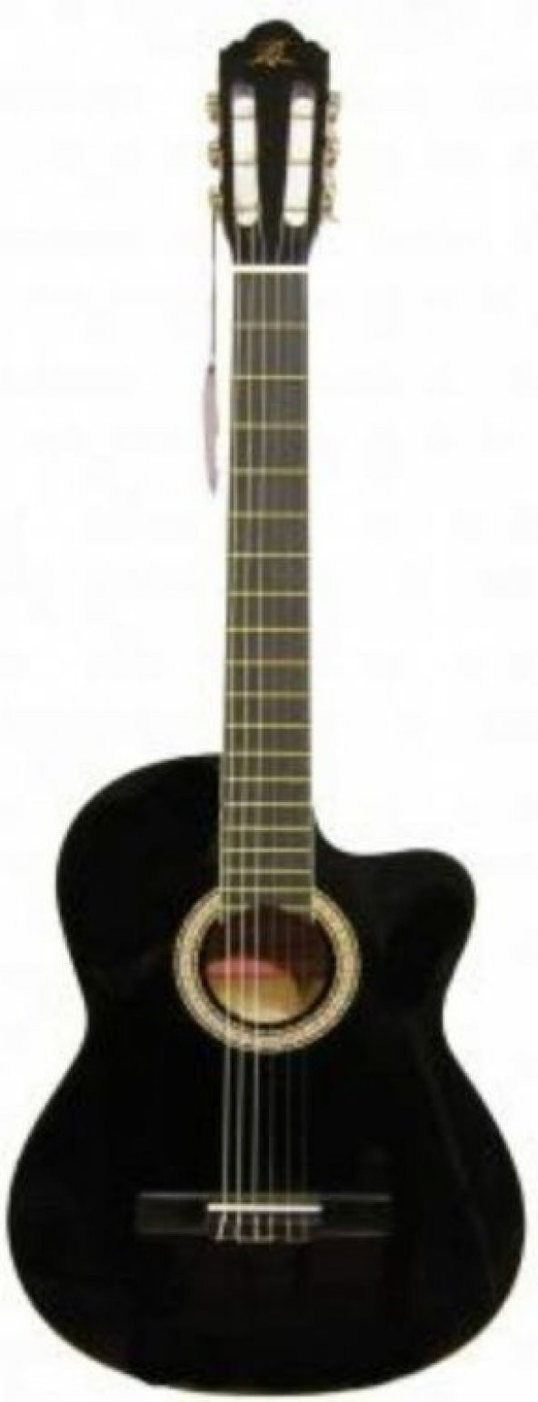 Barcelona LC 3900 CBK Cutaway Siyah Klasik Gitar ürün görseli 1