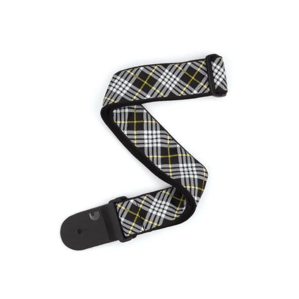 DADDARIO T20W1503 GİTAR ASKISI DOKUMA TARTAN BK & WT D'Addario, T20W1503, GİTAR ASKISI, NYLON WOVEN GUITAR STRAP, Black, White, Yellow Tartan, Leather end, Width: 2", Length: 35" - 59.5"
  ürün görseli 1