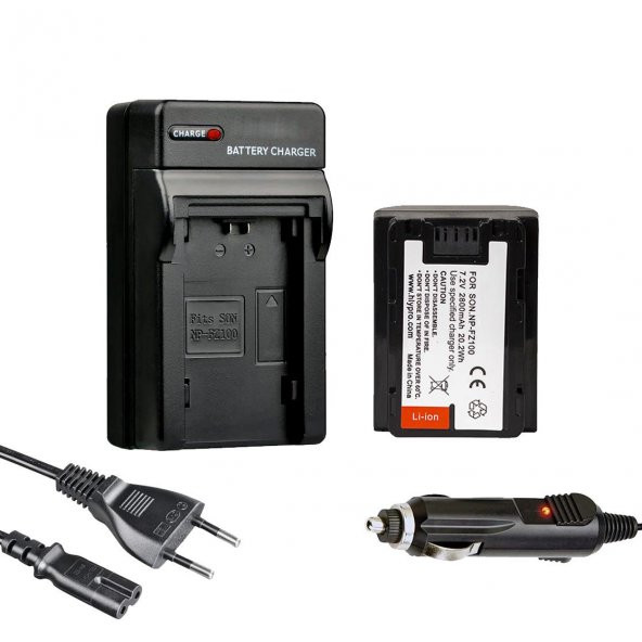 Cazipshop Sony Np-fz100 Batarya(2800Mah)+Şarj Cihazı (a7 Iıı , A7 Rııı , A9) ürün görseli 1