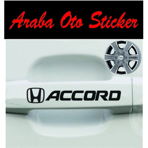 Honda Accord Kapı Kolu Jant Sticker (8ADET) ürün görseli 1