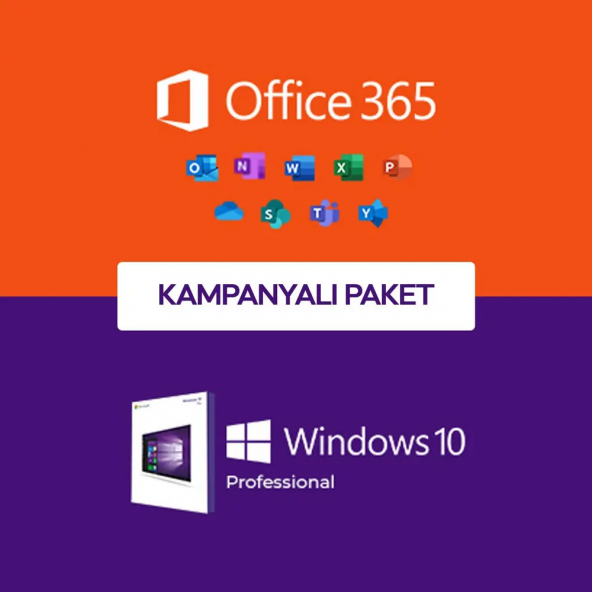 Windows 10 Pro Ürün Anahtarı ve Office 365 Pro Plus Dijital Lisans Hesabı ürün görseli 1