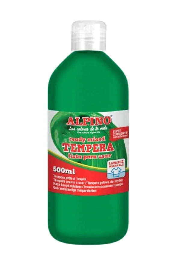 Alpino Sulu Boya Tempera Yeşil 500 ML Sulu Boya ürün görseli 1