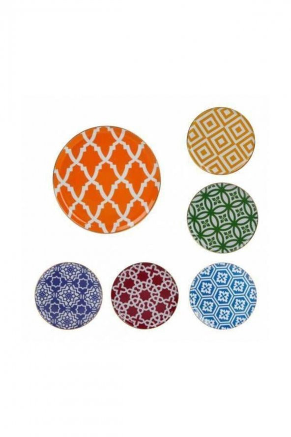 Porland Morocco 6 Renk 6'lı Düz Servis 28cm ürün görseli 1