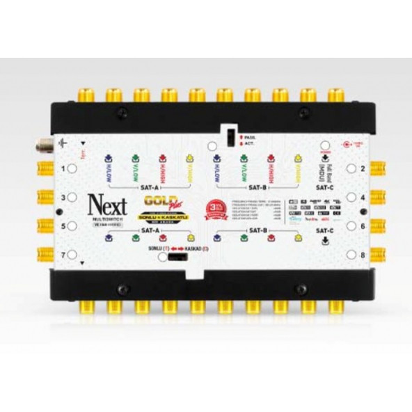 Next 10/8 Hybrid Sonlu Ve Kaskatlı Santral Multiswitch ürün görseli 1