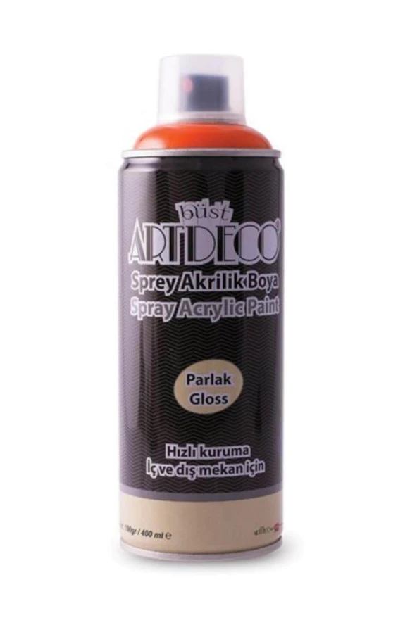 Artdeco Akrilik Sprey Boya 400 ML Turuncu Sprey Akrilik Boya ürün görseli 1