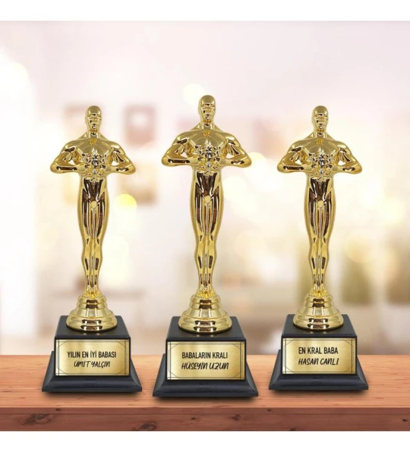 Kişiye Özel Küçük Boy Babalar Günü Oscar Ödülü ürün görseli 1