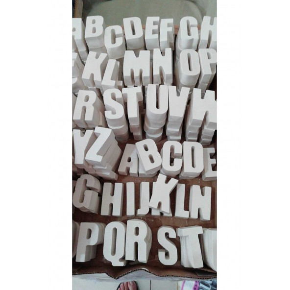 Alçıdan harfler 26 lı - Resim 3