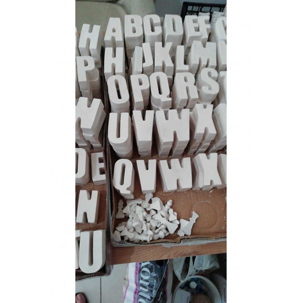 Alçıdan harfler 26 lı - Resim 4