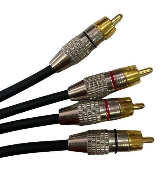 ARS 5 METRE PROFOSYONEL İPEK RCA KABLO - Resim 4