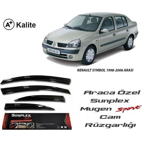 RENAULT SYMBOL 1998-2006 SUNPLEX 4LÜ CAM RÜZGARLIĞI ürün görseli 1