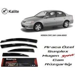 HONDA CIVIC 2001-2006 4LÜ SUNPLEX CAM RÜZGARLIĞI ürün görseli 1