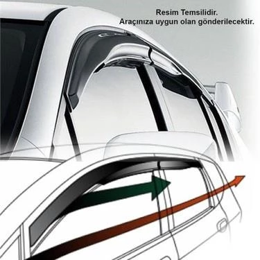 RENAULT SYMBOL 2008-2012 SUNPLEX 4LÜ CAM RÜZGARLIĞI - Resim 2