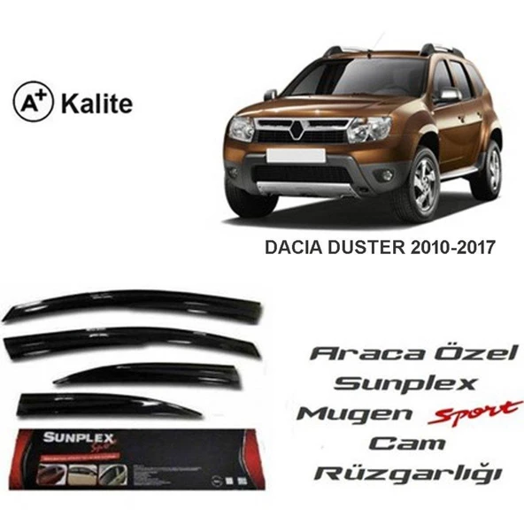 DACIA DUSTER 2010-2017 SUNPLEX 4LÜ CAM RÜZGARLIĞI ürün görseli 1