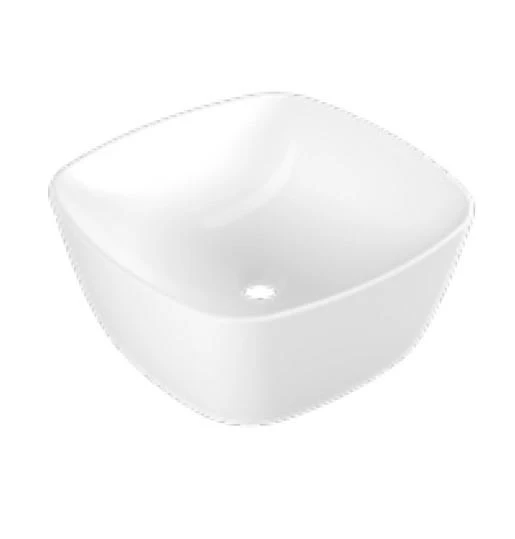 Serel 46x46 xm Tezgah Üstü Çanak Lavabo Batarya Deliksiz 3050DXS110H ürün görseli 1