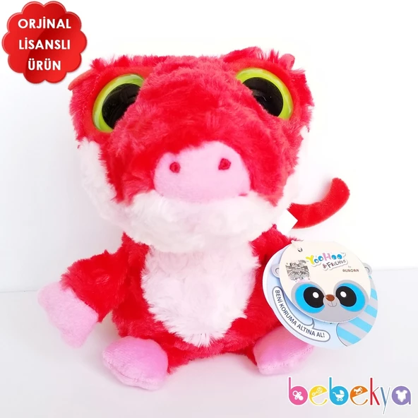 Yoohoo Lisanslı Peluş Kırmızı Ejderha Peluş Oyuncak 13cm ürün görseli 1