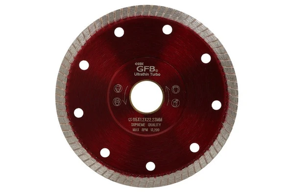 Gfb Hassas Kesim İnce Turbo Elmas Seramik - Fayans Kesici 180  mm ürün görseli 1