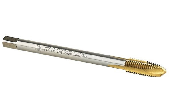 Hss Titanyum İnce Diş Düz Makina Kılavuzu Dın 371/376 1/4x28 ürün görseli 1