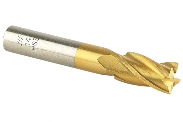 Hss 4 Ağızlı Titan Kaplı Freze 10 mm ürün görseli 1