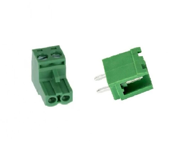 2 Pin 5.08mm Geçmeli Klemens (Dişi+Erkek) Set ürün görseli 1