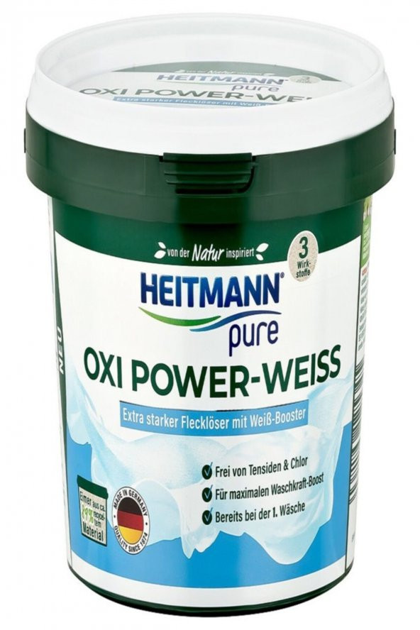 Pure Beyaz Çamaşırlar İçin Oxi Güçlü Deterjan 500g ürün görseli 1