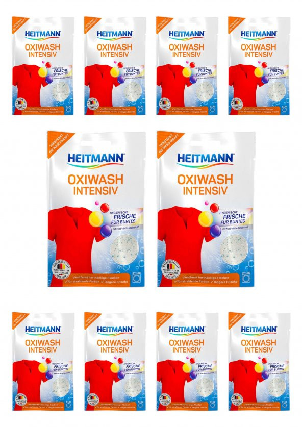 Oxi Wash Intensive Çamaşırlar İçin Yoğun Temizleyici ve Leke Çıkarıcı Deterjan 50 gr x 10 Adet ürün görseli 1