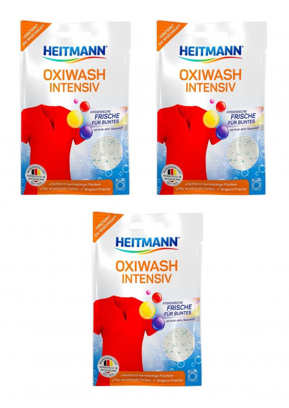 Oxi Wash Intensive Çamaşırlar İçin Yoğun Temizleyici ve Leke Çıkarıcı Deterjan 50 gr x 3 Adet ürün görseli 1
