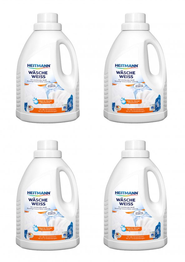 Sıvı Deterjanlar İçin Beyazlatıcı Katkı Ekstra Beyazlık  Sıvı 500 ml x 4 Adet ürün görseli 1