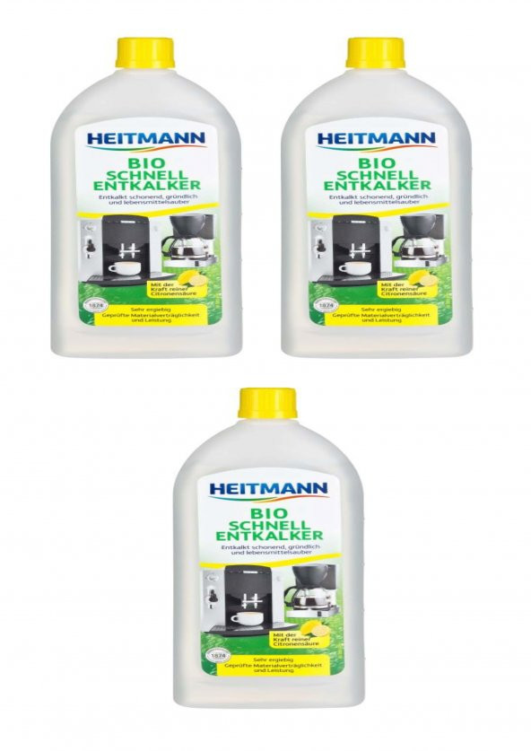 Kahve Makinaları İçin Biyo Hızlı Kireç Çözücü Sıvı 250 ml x 3 Adet ürün görseli 1