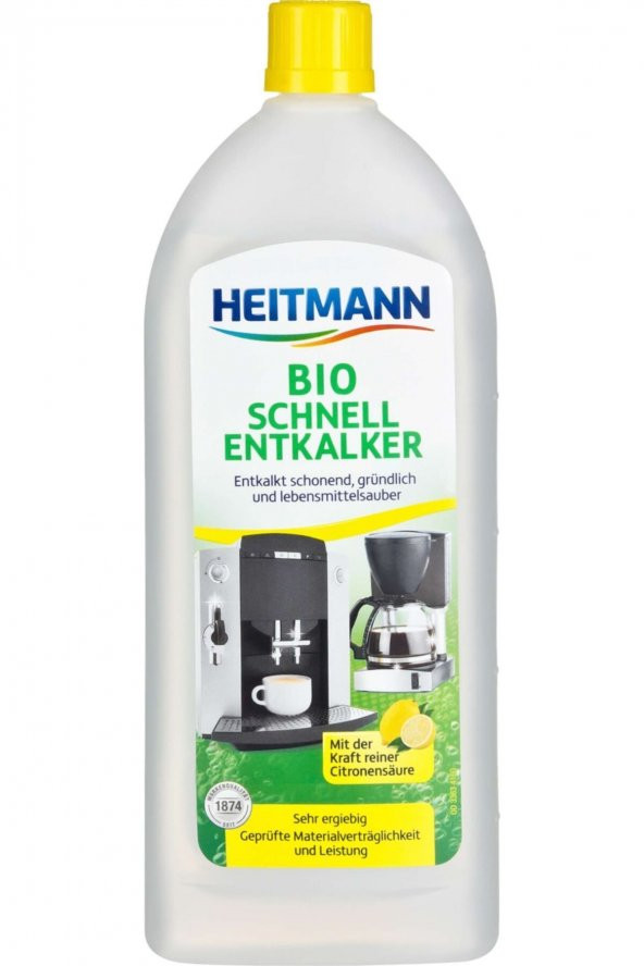 Kahve Makinaları ve Sıcak Su Isıtıcıları Için Biyo Hızlı Kireç Çözücü Sıvı 250 ml. ürün görseli 1