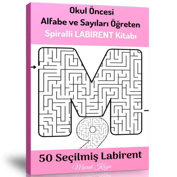 Okul Öncesi Alfabe ve Sayıları Öğreten Labirent Kitabı ürün görseli 1