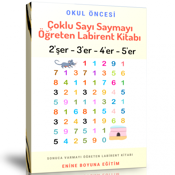 Çocuklar İçin Çoklu Sayı Saymayı Öğreten Labirent Kitabı ürün görseli 1