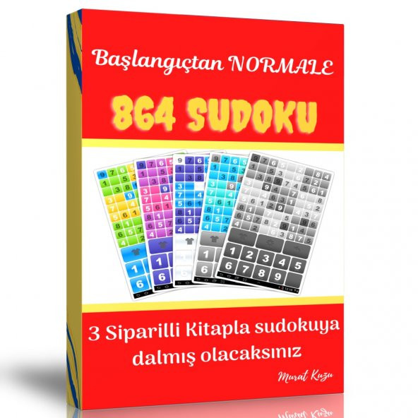 Başlangıçtan NORMALE 864 Sudoku Kitabı (3 Spiralli Kitap) ürün görseli 1