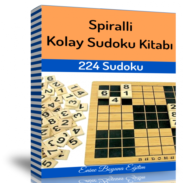 Spiralli Kolay Sudoku Kitabı (224 Sudoku) ürün görseli 1
