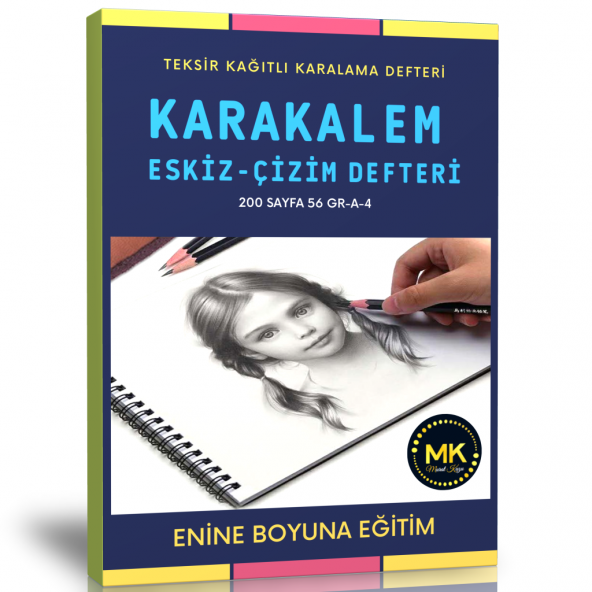 Karakalem Eskiz ve çizim Defteri ürün görseli 1
