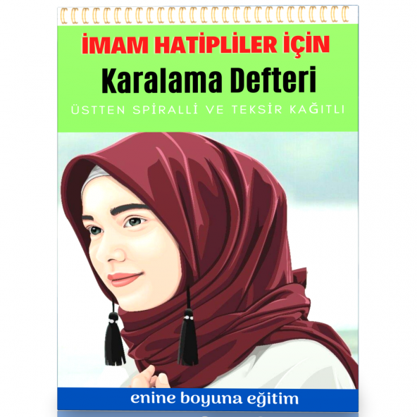 Spiralli İmam Hatipler İçin Karalama Defteri Teksir Kağıtlı ürün görseli 1
