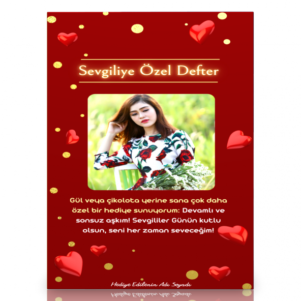 Sevgiliye Özel Defter (Spiralli Özel Defter) ürün görseli 1