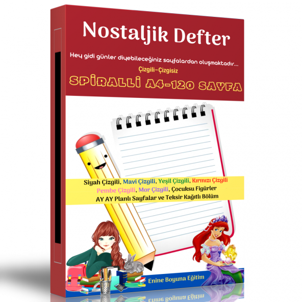 Nostaljik Defter (120 Sayfa) ürün görseli 1