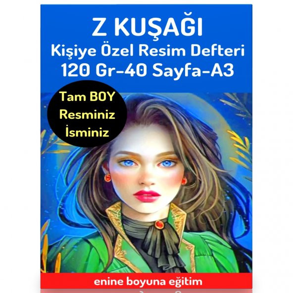 Z Kuşağı Kişiye Özel Resim Defteri (A3 Resim Defteri) ürün görseli 1