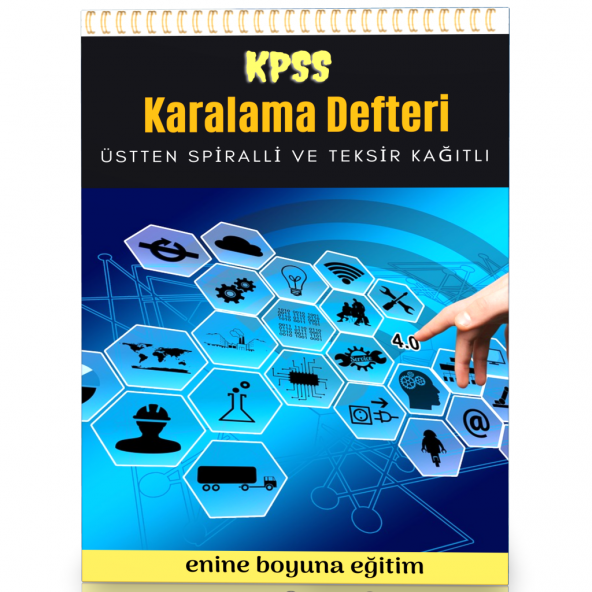 KPSS Spiralli Karalama Defteri  Teksir Kağıtlı ürün görseli 1