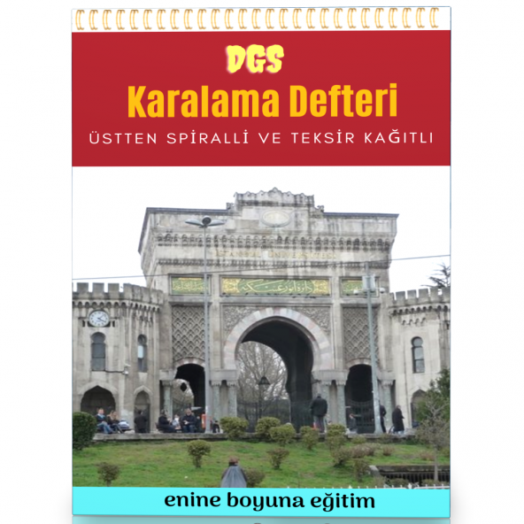 DGS Spiralli Karalama Defteri Teksir Kağıtlı ürün görseli 1